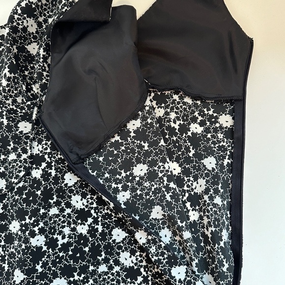 Vintage Y2K EXPRESS Worldwide Brand Size 5/6 Black / White Sun Dress - Picture 12 of 13